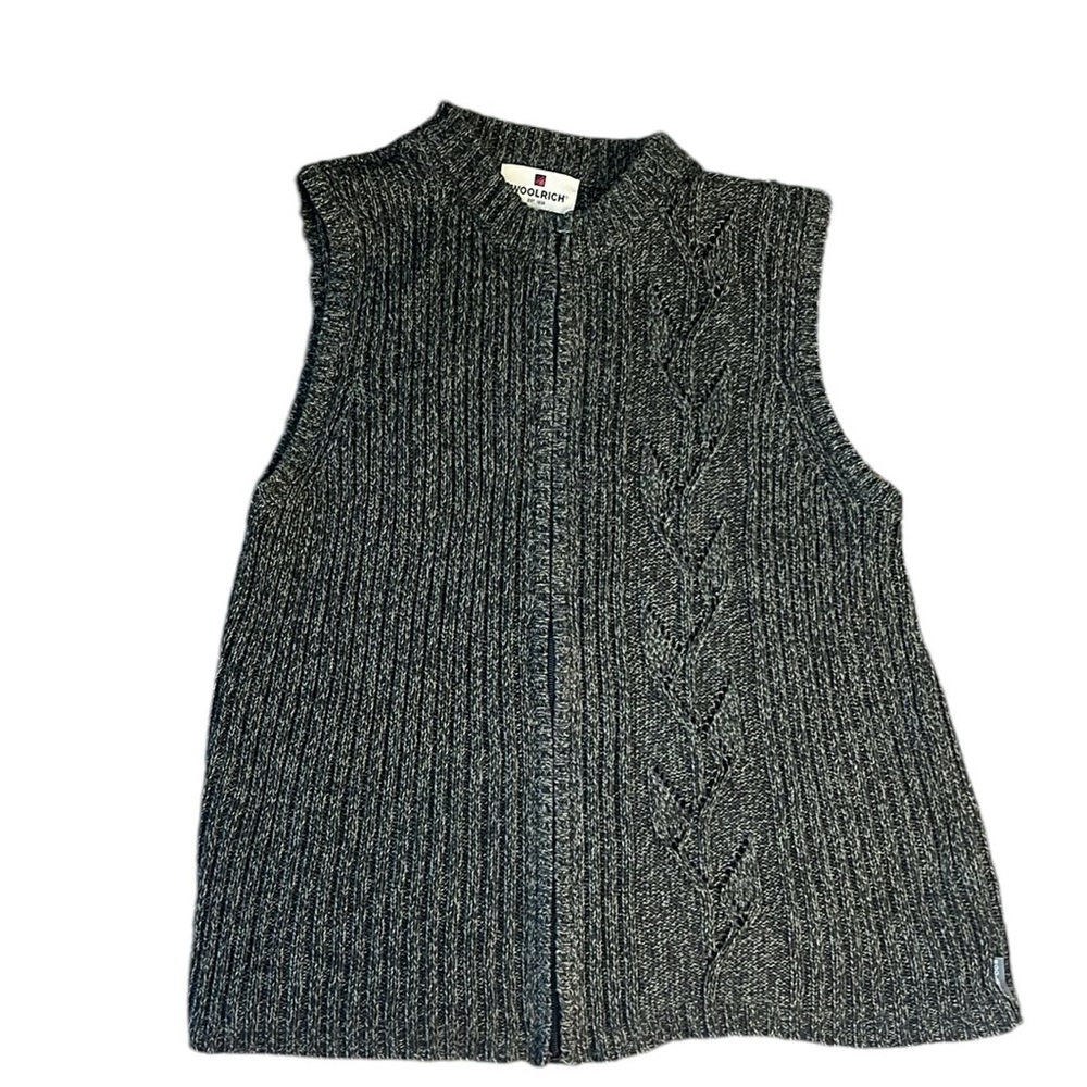 Woolrich Knit Sweater Vest Full Zip 13607 Size Medium‎